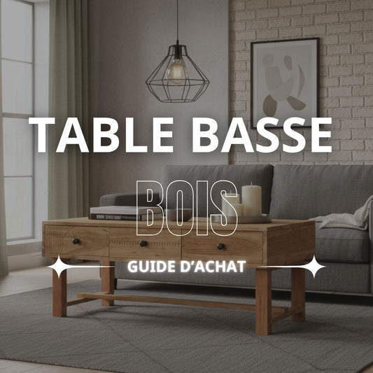Table Basse en Bois Style Industriel