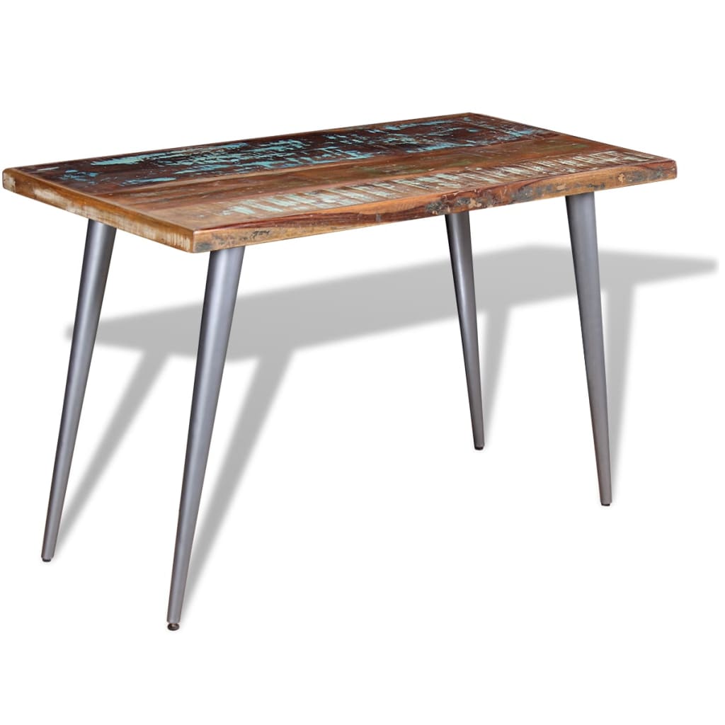 Table À Manger Bois De Récupération 120X60X76 Cm