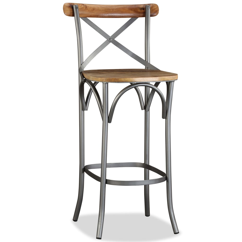Tabouret De Bar Bois De Manguier Massif
