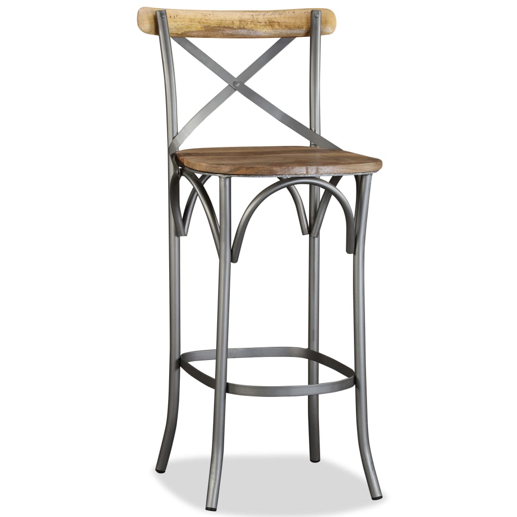 Tabouret De Bar Bois De Manguier Massif