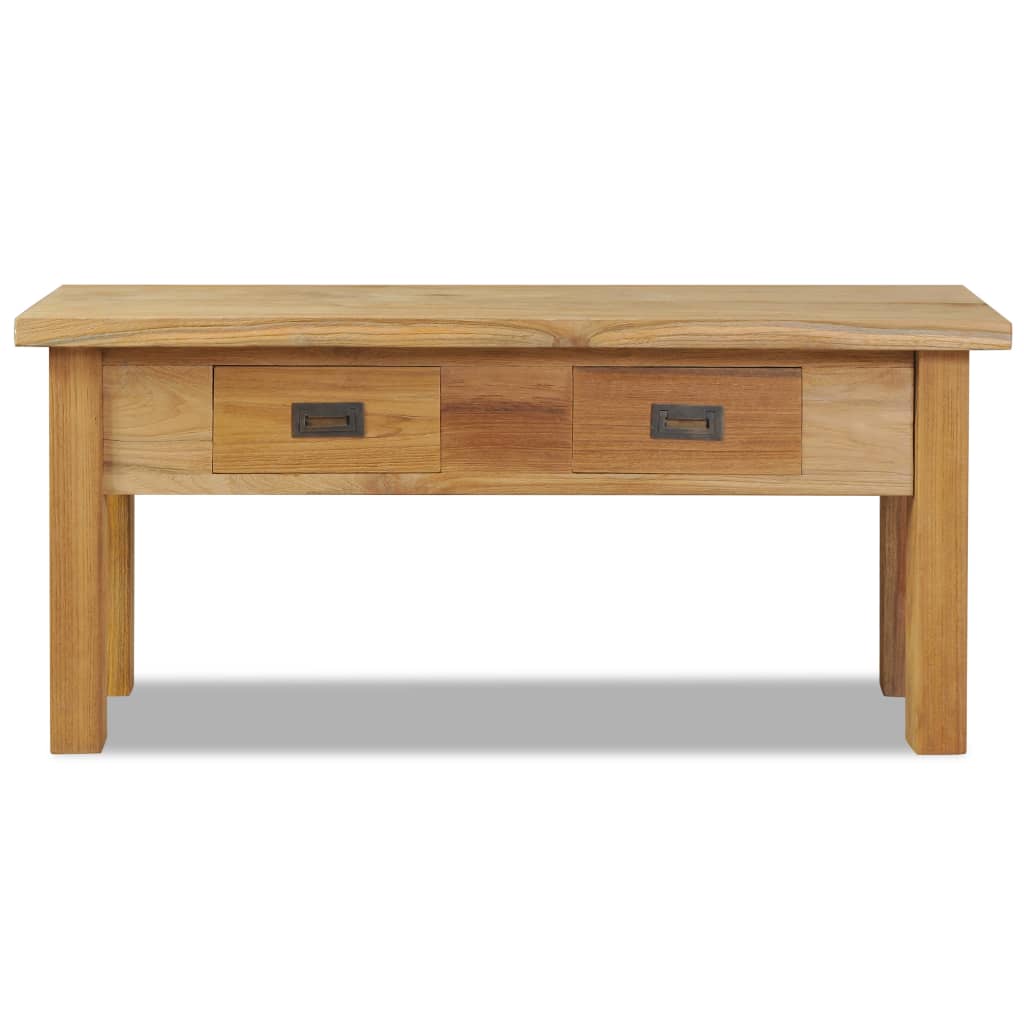 Banc D'entrée Teck Massif 90 X 30 X 40 Cm Gris
