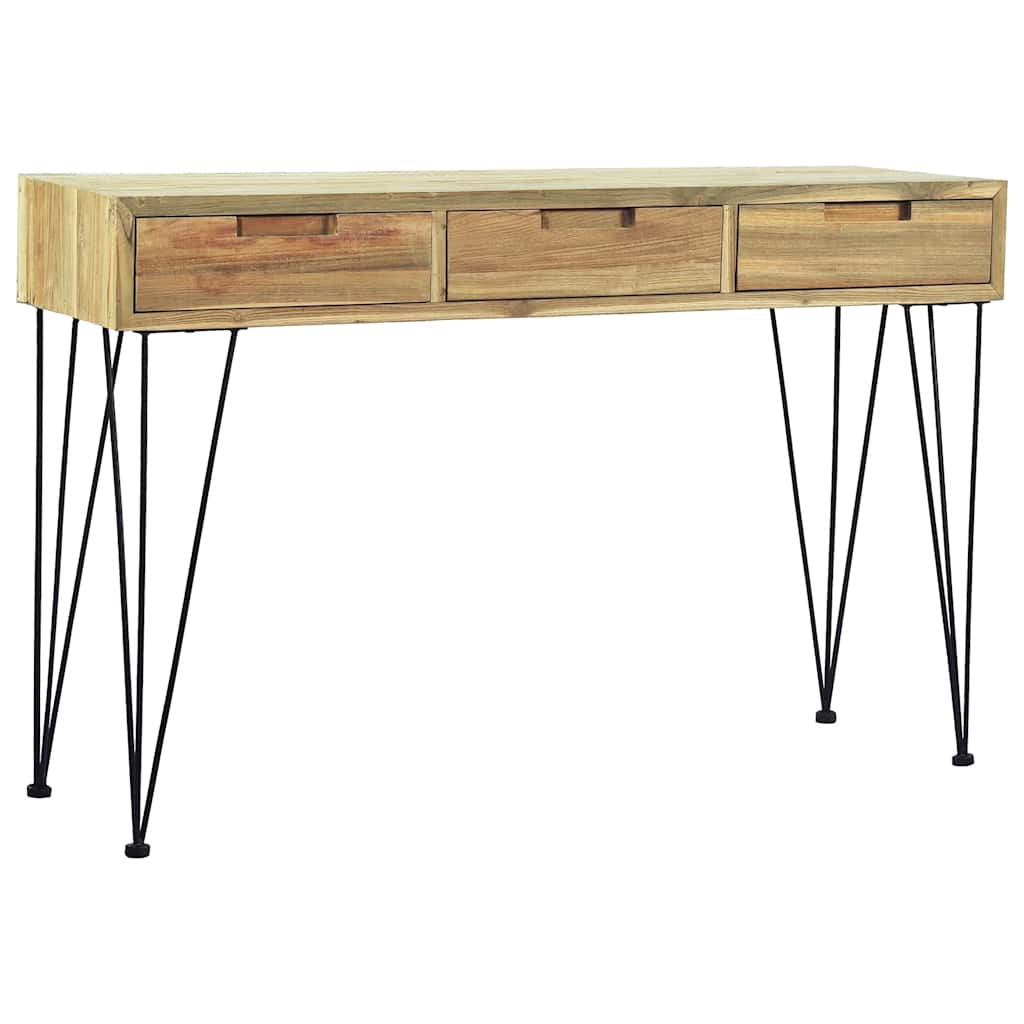 Table Console 120X35X76 Cm Teck Massif
