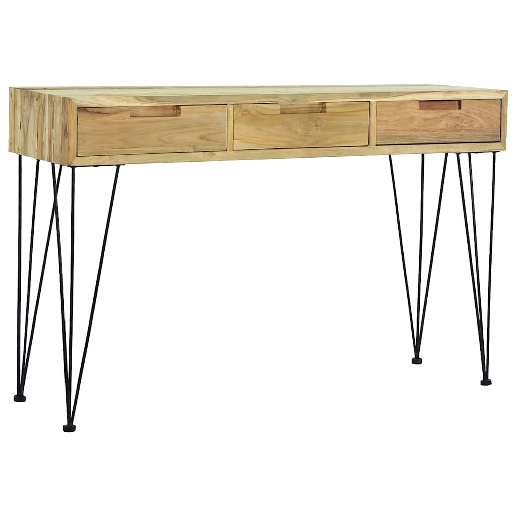 Table Console 120X35X76 Cm Teck Massif