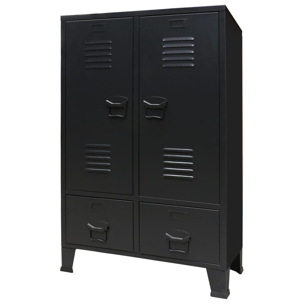 Garde-Robe Métal De Style Industriel 67X35X107 Cm