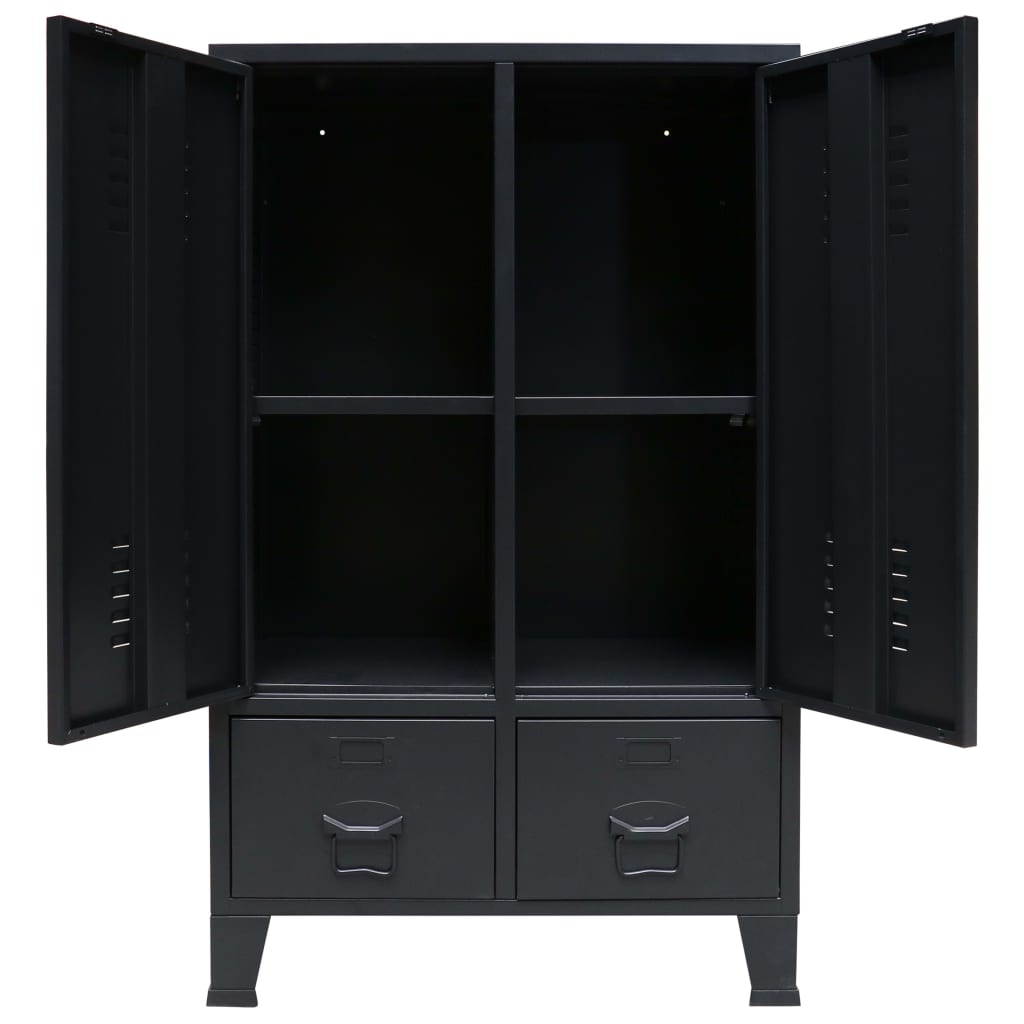 Garde-Robe Métal De Style Industriel 67X35X107 Cm
