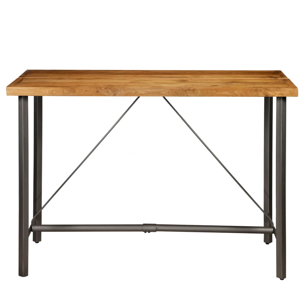 Table De Bar Teck Recyclé Massif