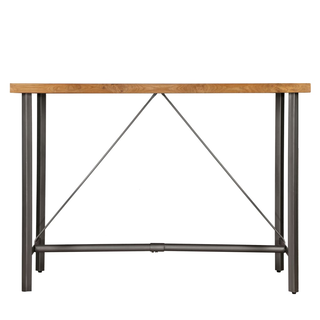 Table De Bar Teck Recyclé Massif