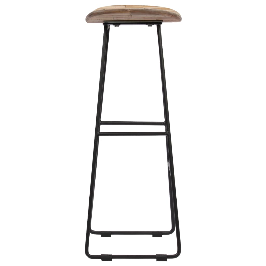 Chaises De Bar Lot De 4 Teck Recyclé