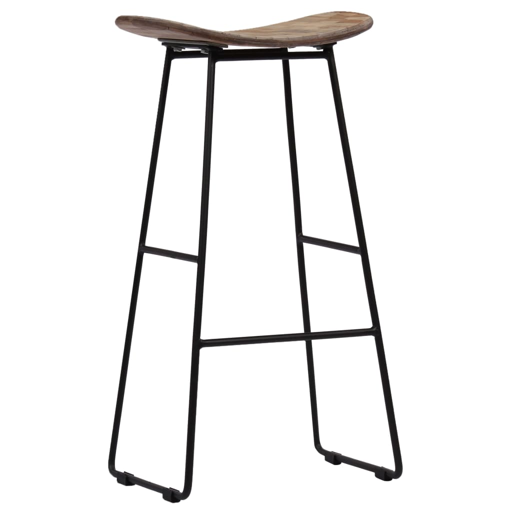 Chaises De Bar Lot De 4 Teck Recyclé