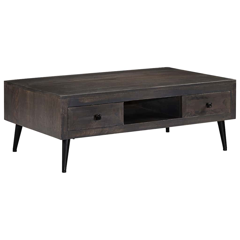 Table Basse Bois De Manguier Massif 100X60X35 Cm