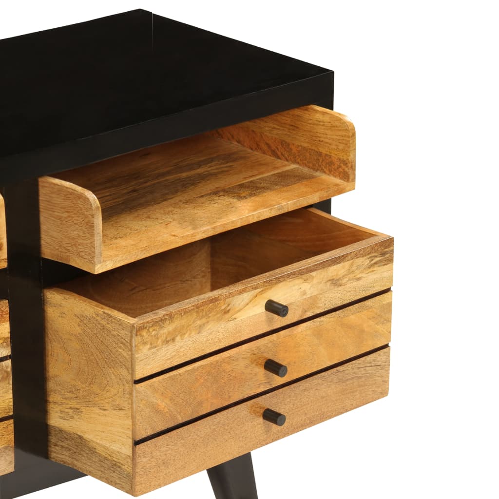 Meuble Tv Bois De Manguier Massif 120X30X50 Cm