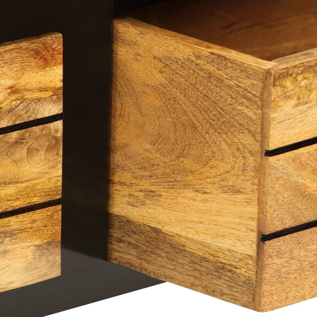 Meuble Tv Bois De Manguier Massif 120X30X50 Cm