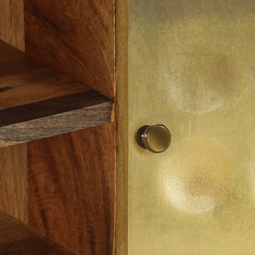 Meuble Tv Bois De Manguier Massif 120X30X45 Cm