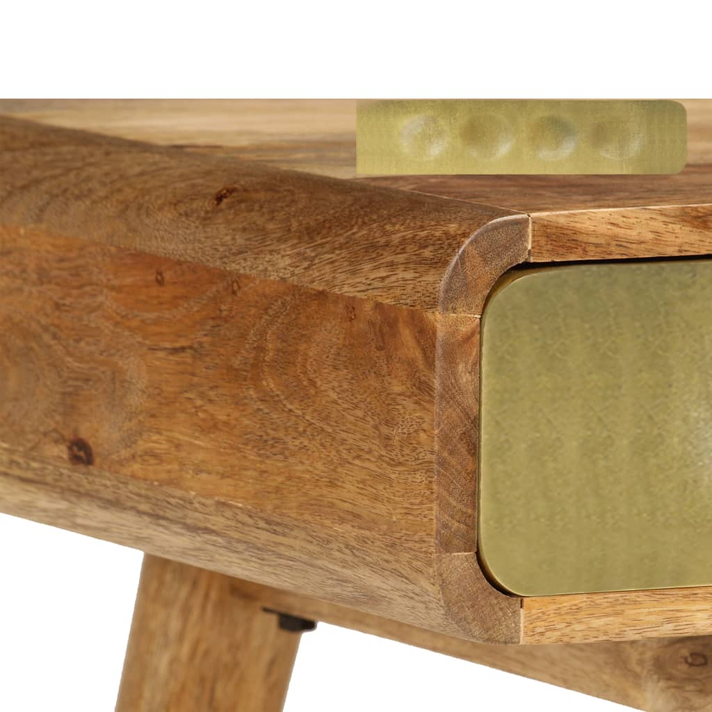 Table Basse Bois De Manguier Massif 90X50X40 Cm