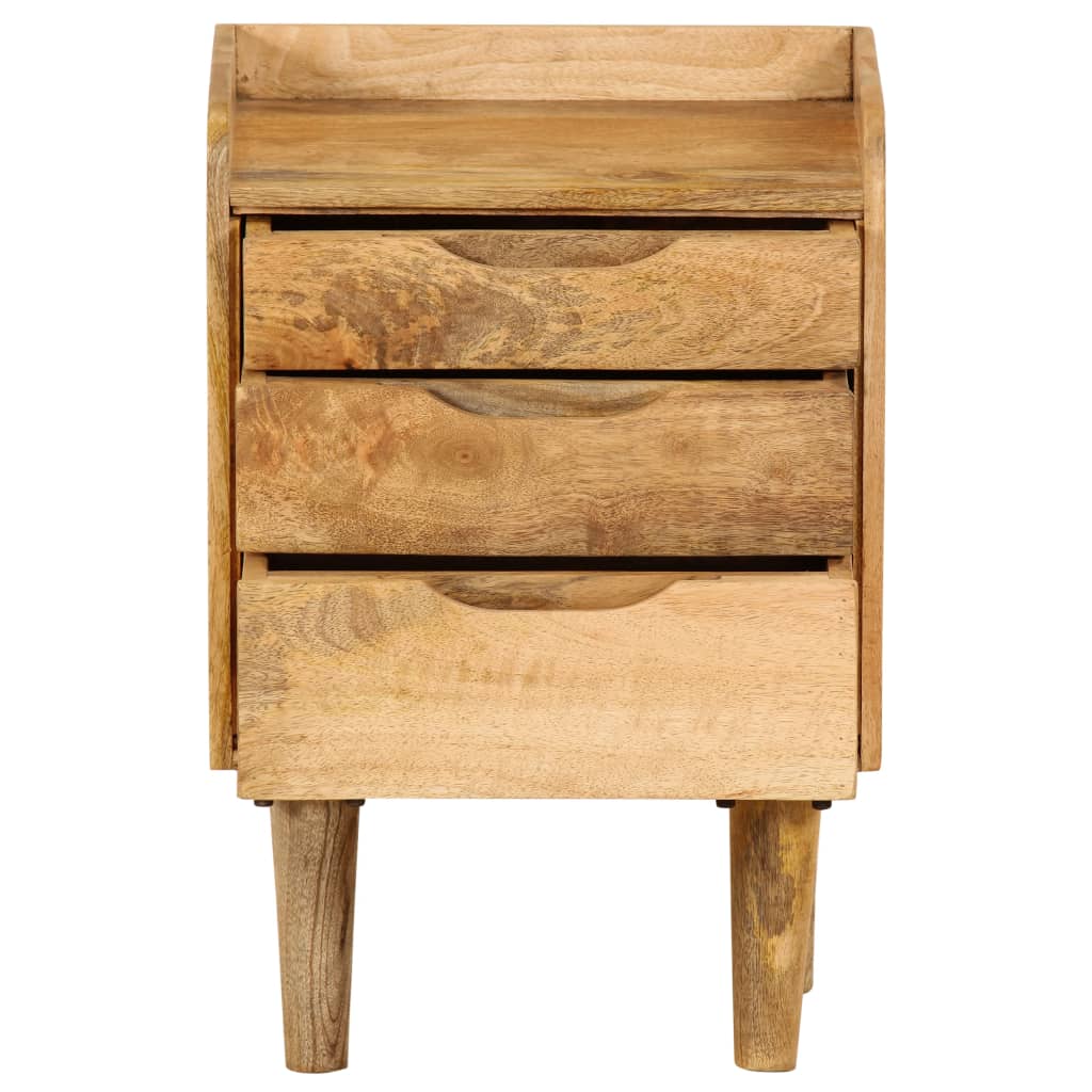 Table De Chevet Bois De Manguier Massif 40 X 30 X 59,5 Cm