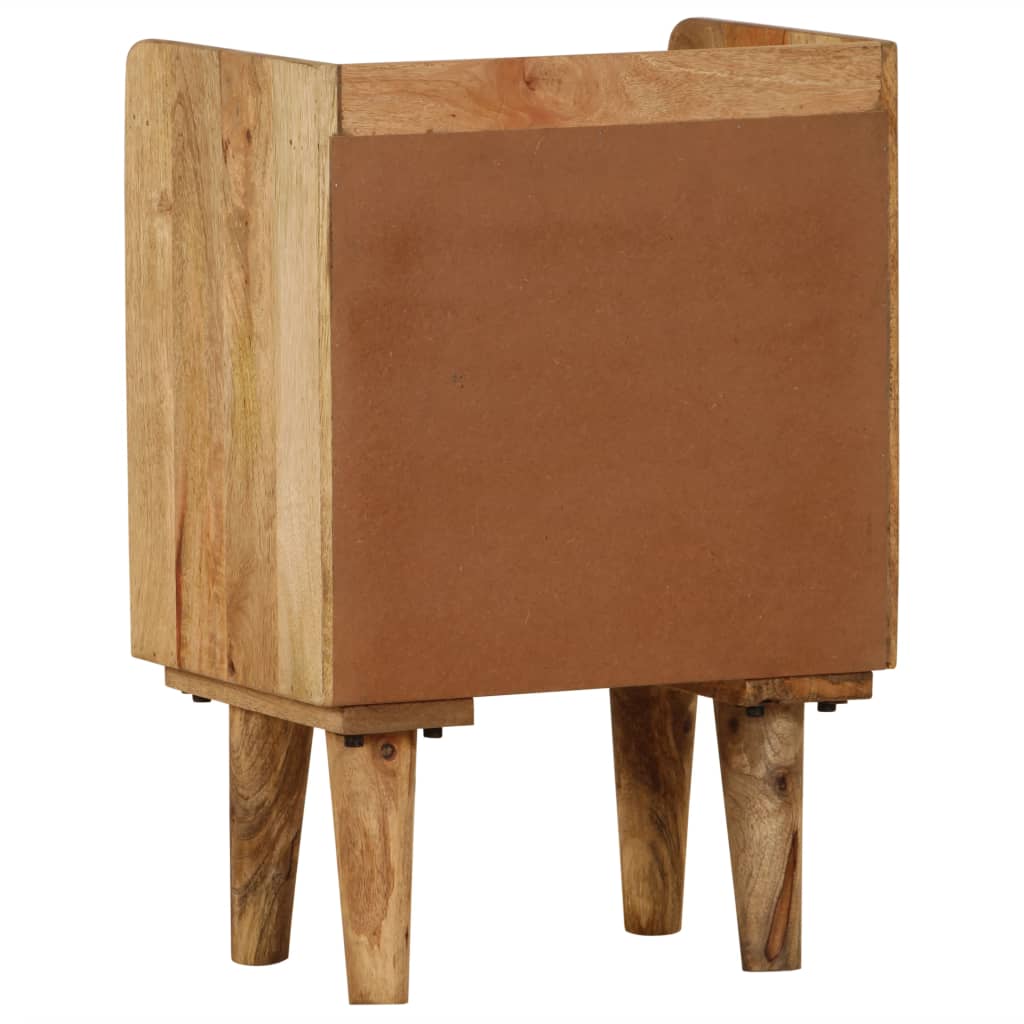 Table De Chevet Bois De Manguier Massif 40 X 30 X 59,5 Cm