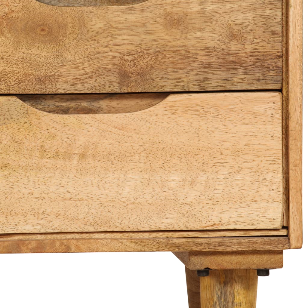 Table De Chevet Bois De Manguier Massif 40 X 30 X 59,5 Cm