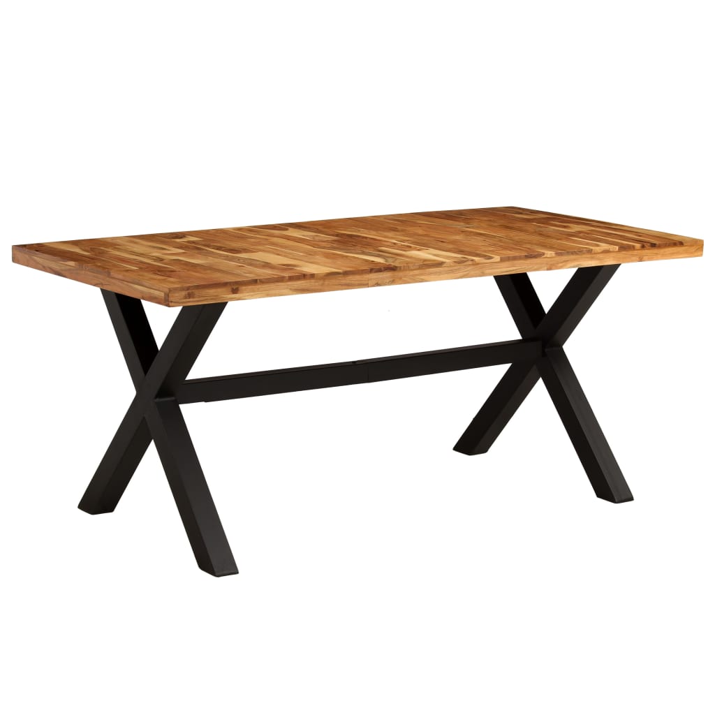 Ensemble De Tables À Manger 7 Pcs Manguier Et Acacia Massif