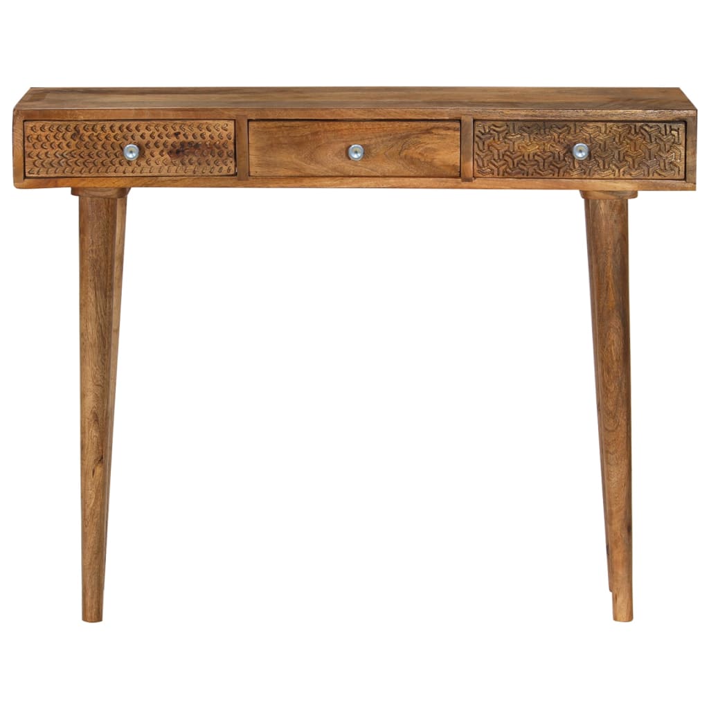Table Console Bois De Manguier Massif 102X30X79 Cm