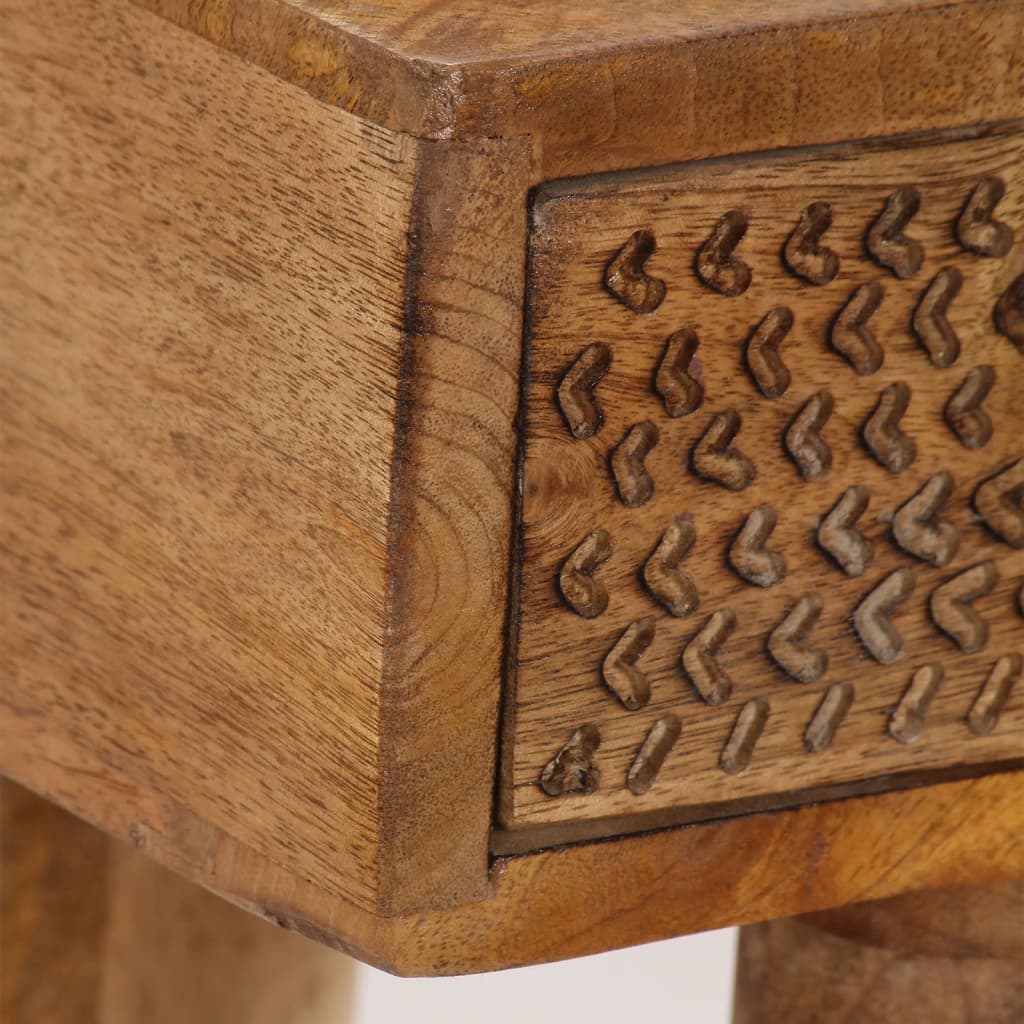 Table Console Bois De Manguier Massif 102X30X79 Cm