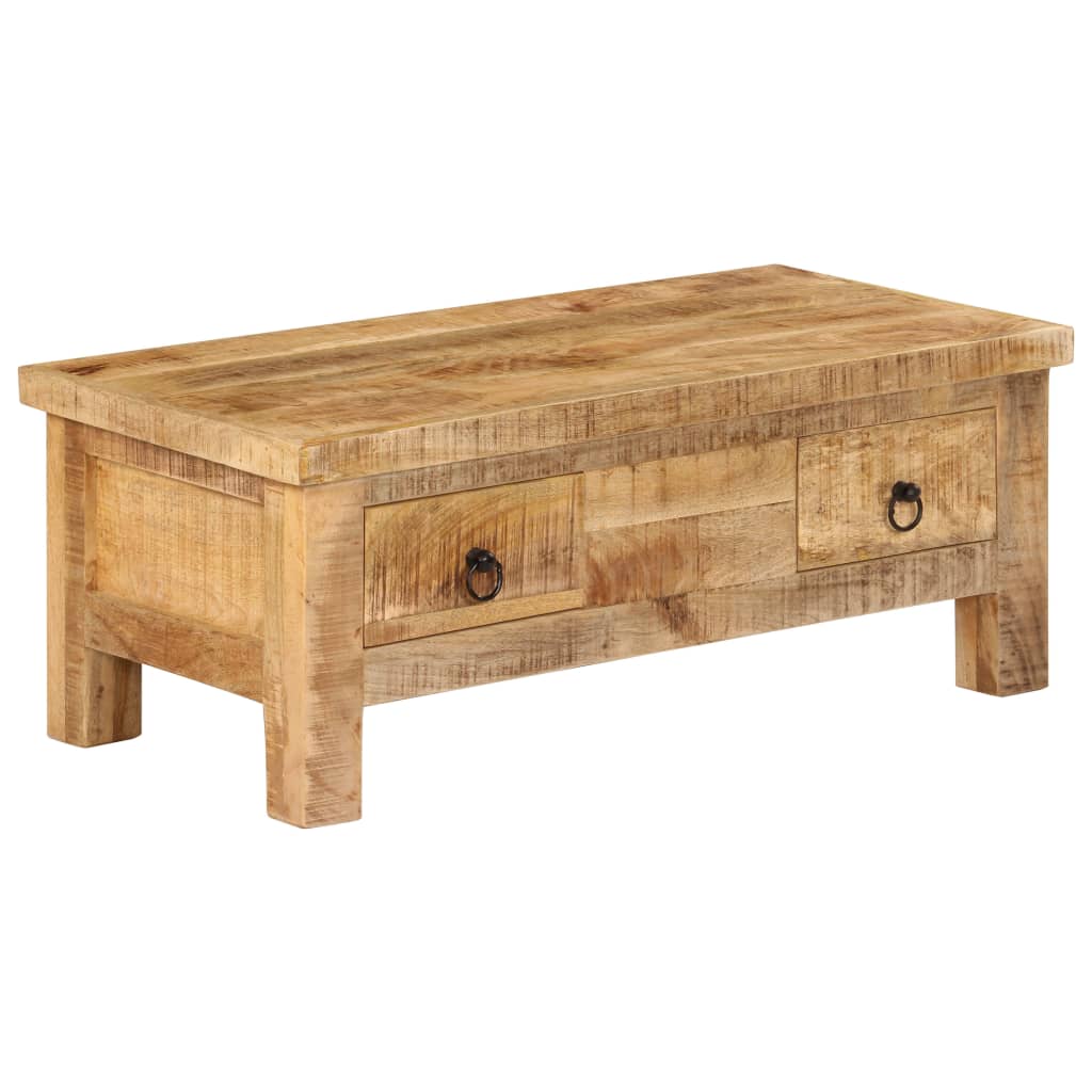 Table Basse 90X45X35 Cm Bois De Manguier Massif