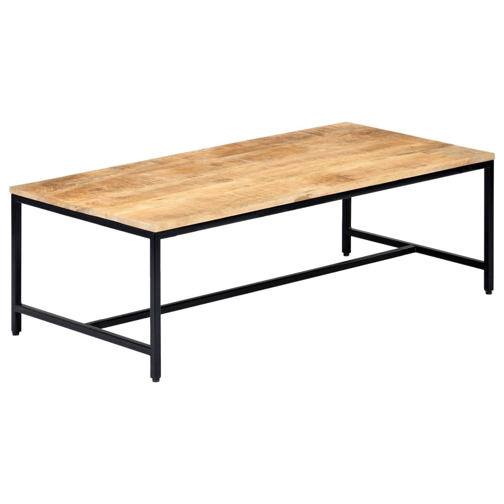 Table Console Bois De Manguier Massif Brut