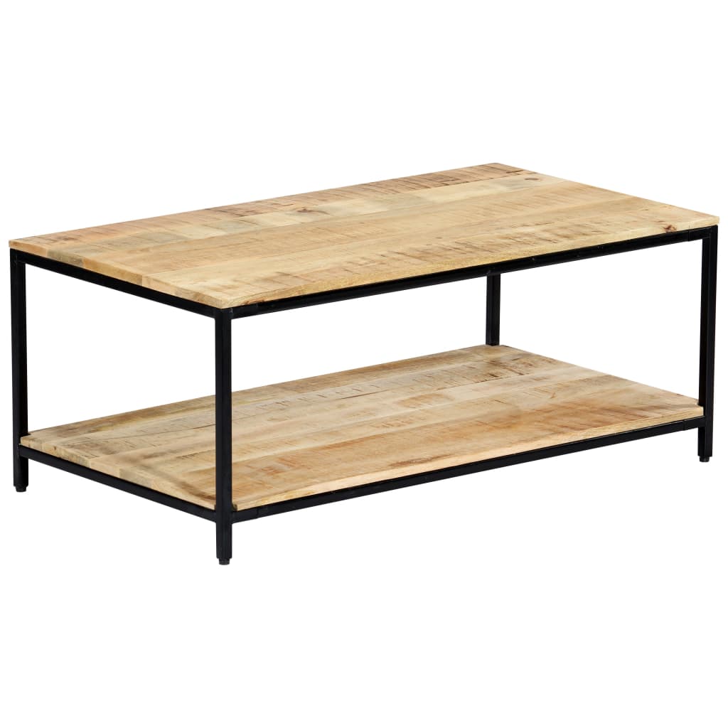 Table Console Bois De Manguier Massif Brut