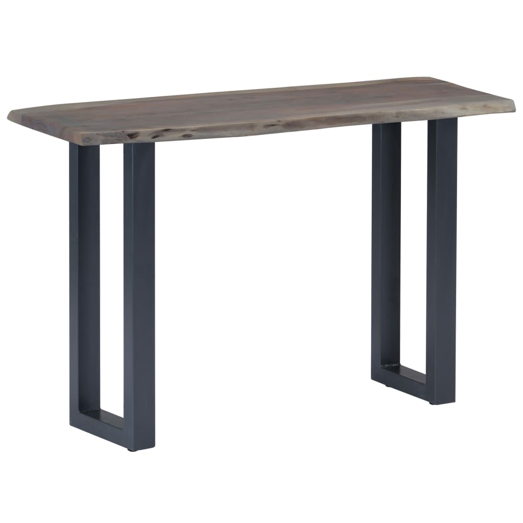 Table Console 115 X 35 X 76 Cm Bois D'acacia Massif Et Fer