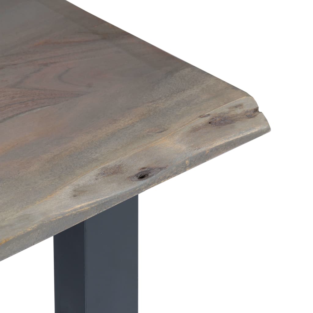 Table Console 115 X 35 X 76 Cm Bois D'acacia Massif Et Fer