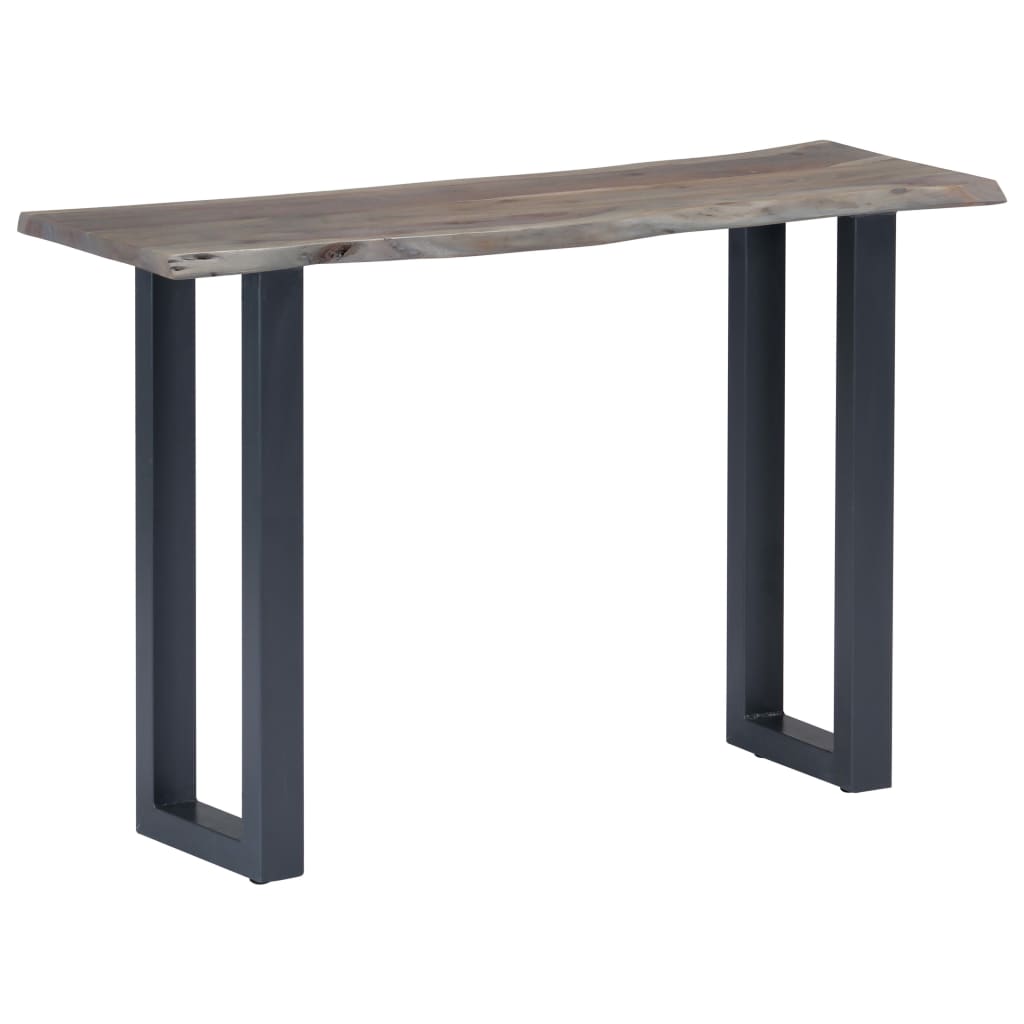 Table Console 115 X 35 X 76 Cm Bois D'acacia Massif Et Fer