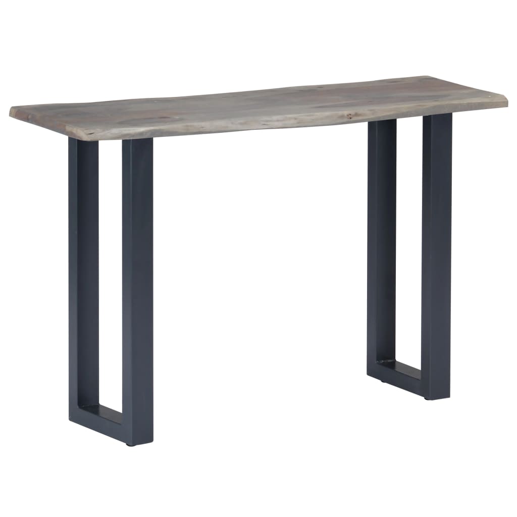 Table Console 115 X 35 X 76 Cm Bois D'acacia Massif Et Fer