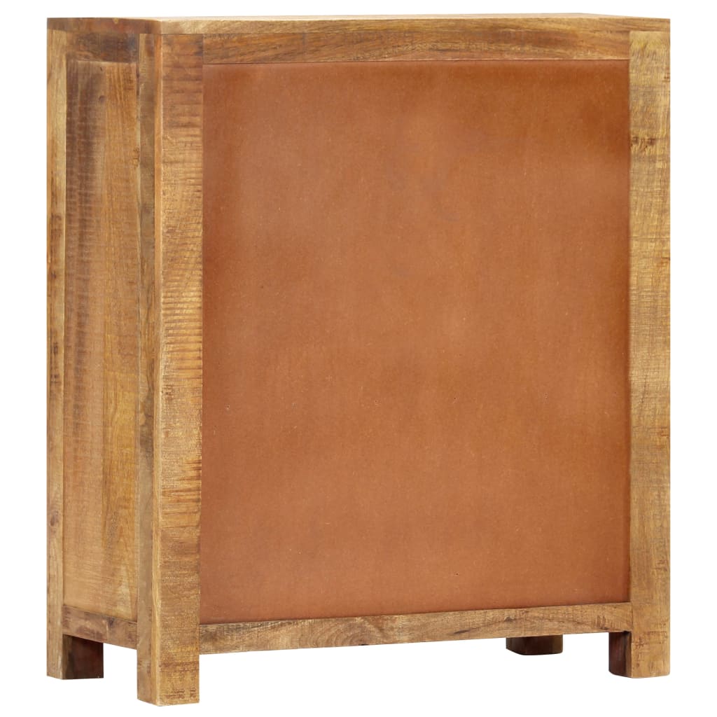 Buffet 65X30X75 Cm Bois De Manguier Massif Brut