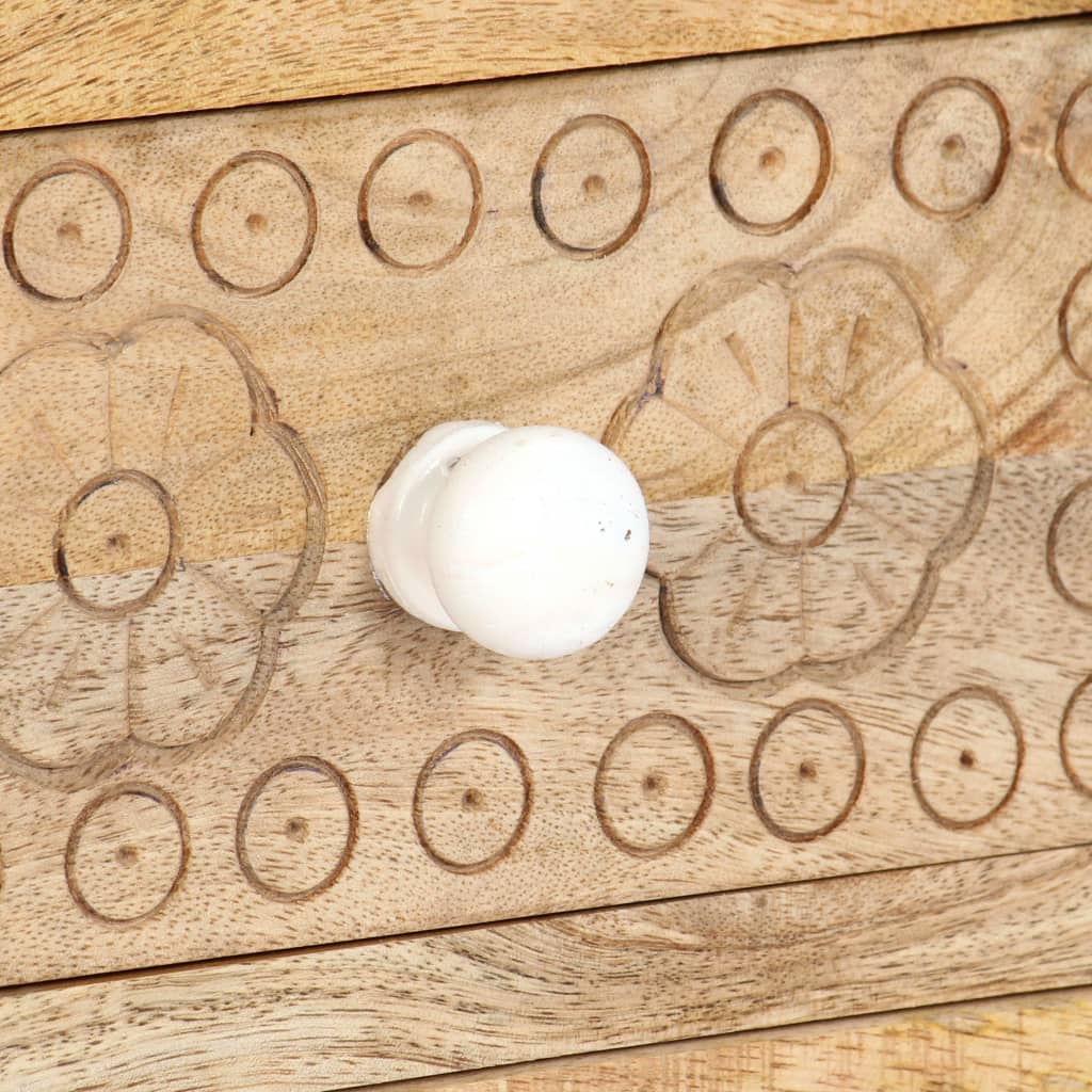 Meuble Tv 120X30X40 Cm Bois Massif De Manguier