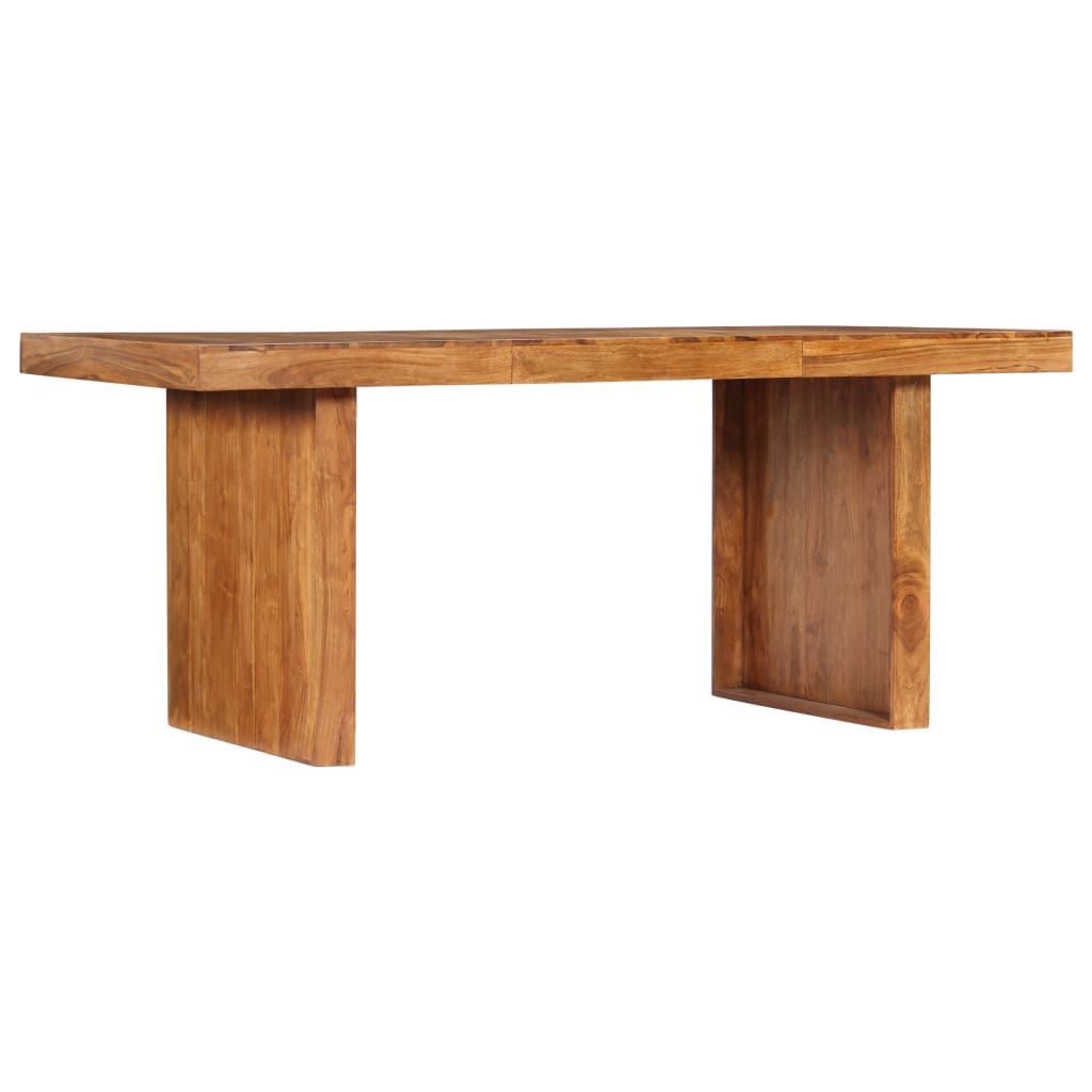 Table De Salle À Manger 180X90X75 Cm Bois Solide D'acacia
