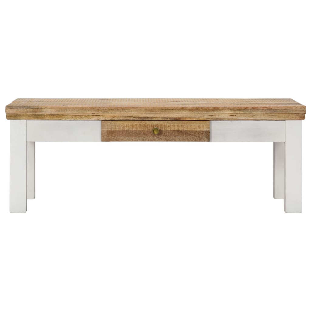 Table Basse 110X50X40 Cm Bois De Manguier Massif
