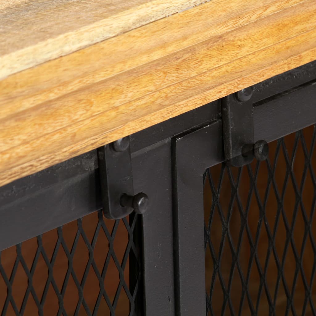 Buffet 150X40X75 Cm Bois De Manguier Solide