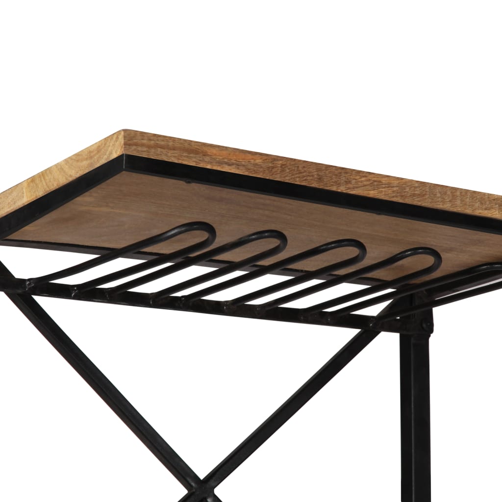Cave À Vin Tracteur 49X31X172 Cm Bois Massif De Manguier Rouge