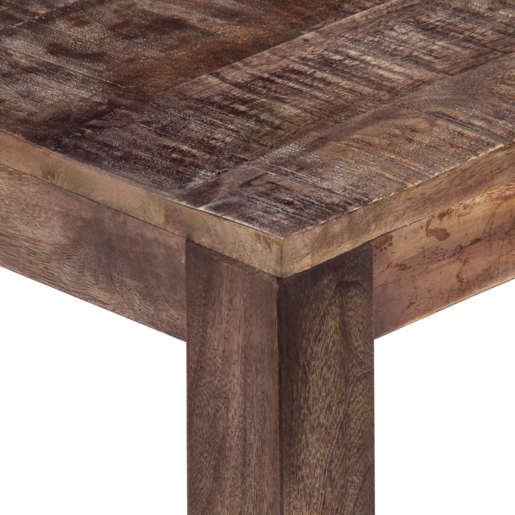 Table Basse 50X50X35 Cm Bois De Manguier Massif Marron