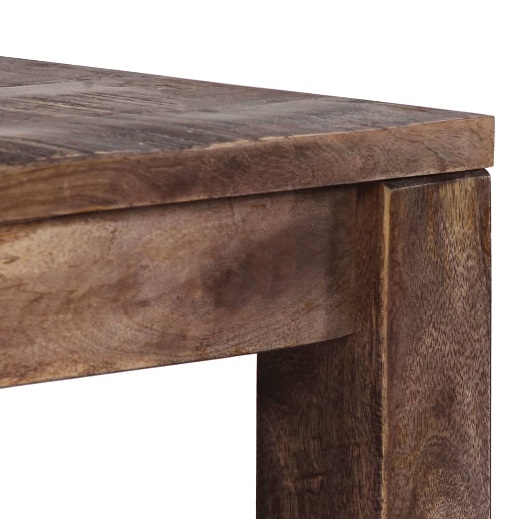 Table Basse 50X50X35 Cm Bois De Manguier Massif Marron