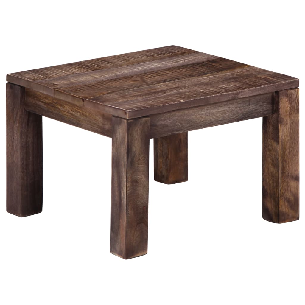 Table Basse 50X50X35 Cm Bois De Manguier Massif Marron