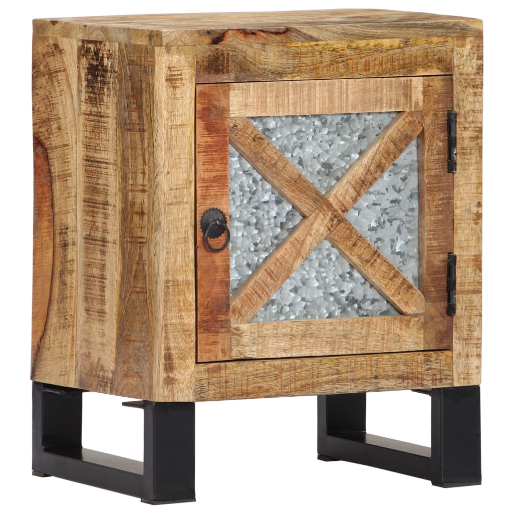 Table De Chevet 40X30X50 Cm Bois De Manguier Massif