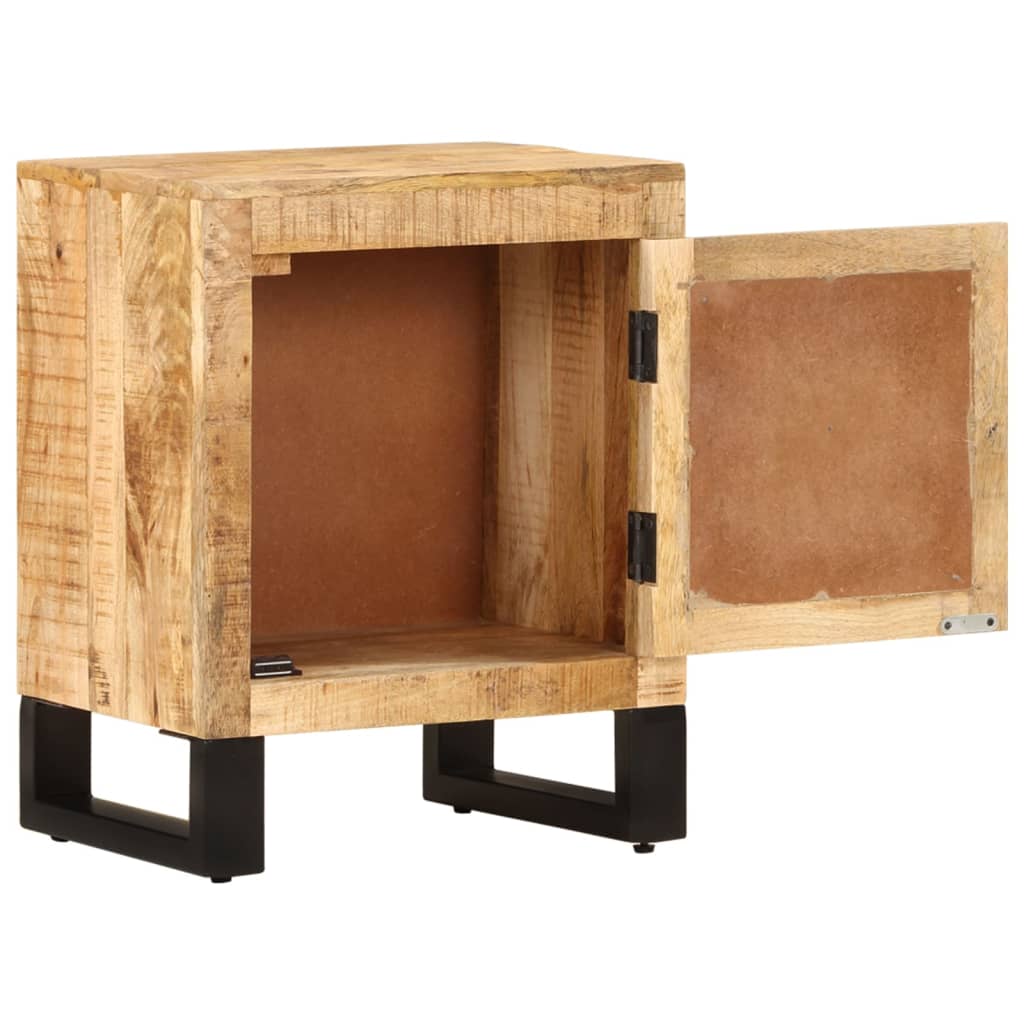 Table De Chevet 40X30X50 Cm Bois De Manguier Massif