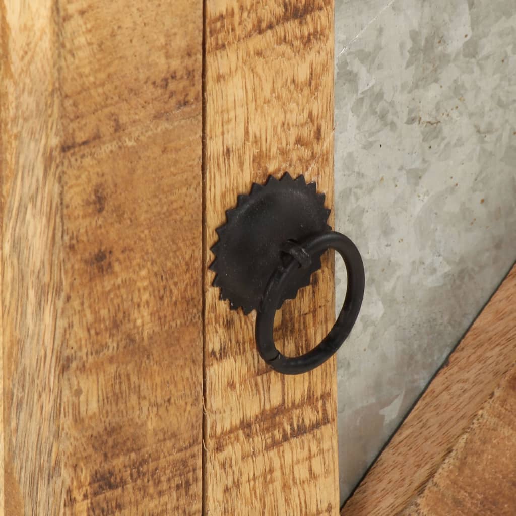 Table De Chevet 40X30X50 Cm Bois De Manguier Massif