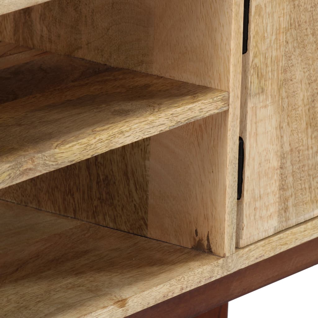 Table Console 115X30X76 Cm Bois De Manguier Massif Brut