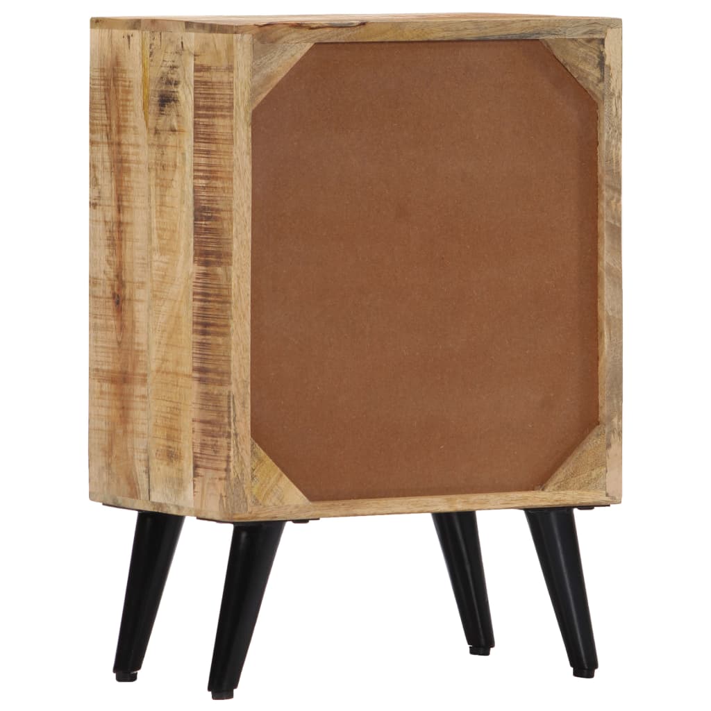 Table De Chevet 40 X 30 X 60 Cm Bois De Manguier Massif