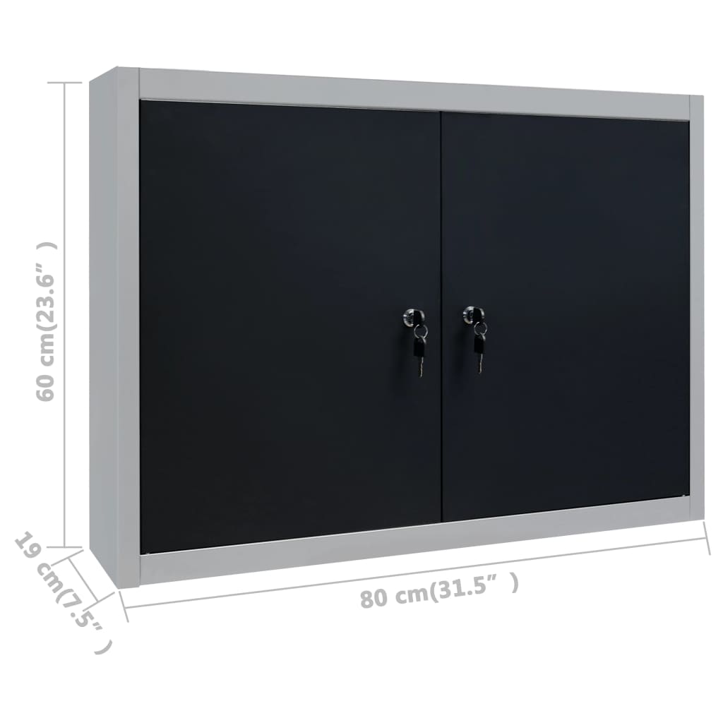 Armoire À Outils Murale Style Industriel Métal