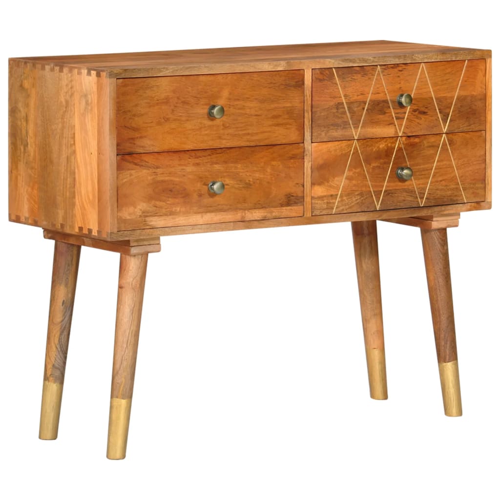Buffet 85X40X70 Cm Bois De Manguier Solide