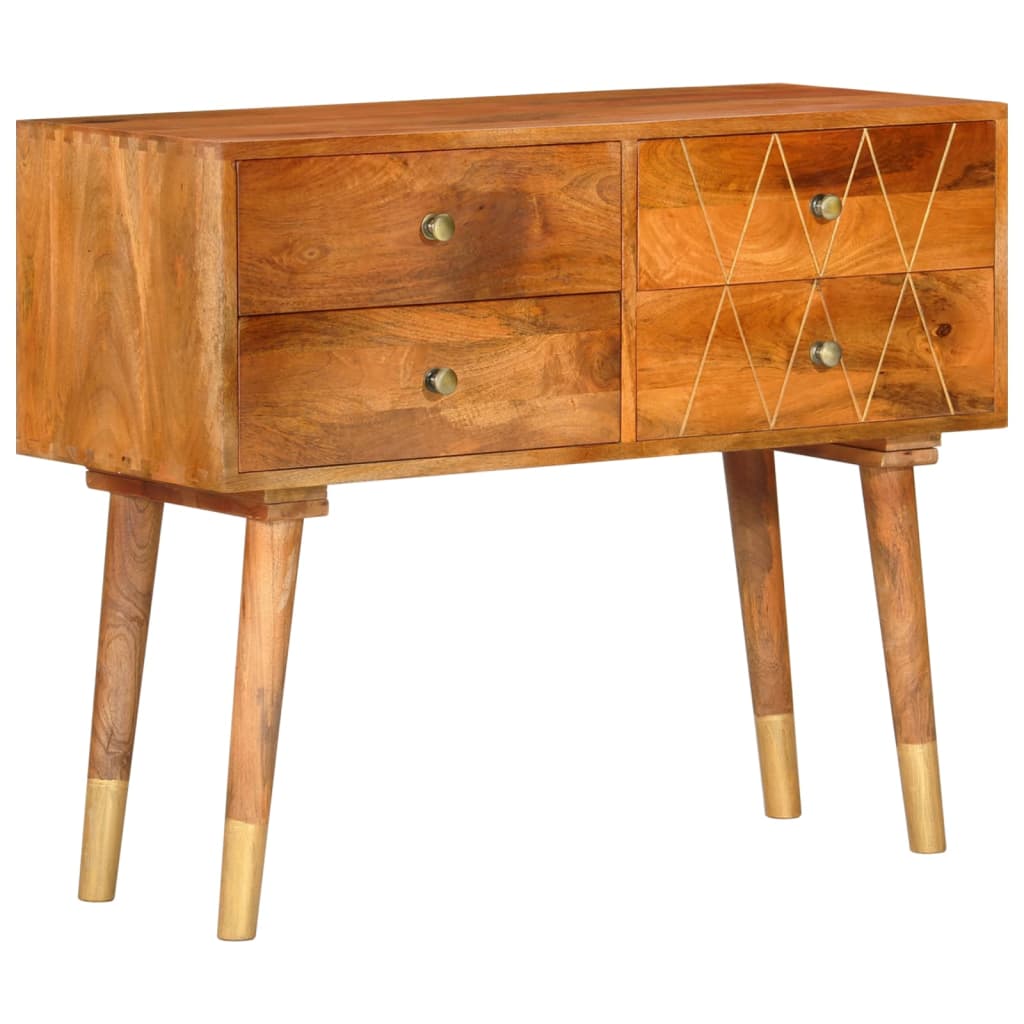Buffet 85X40X70 Cm Bois De Manguier Solide