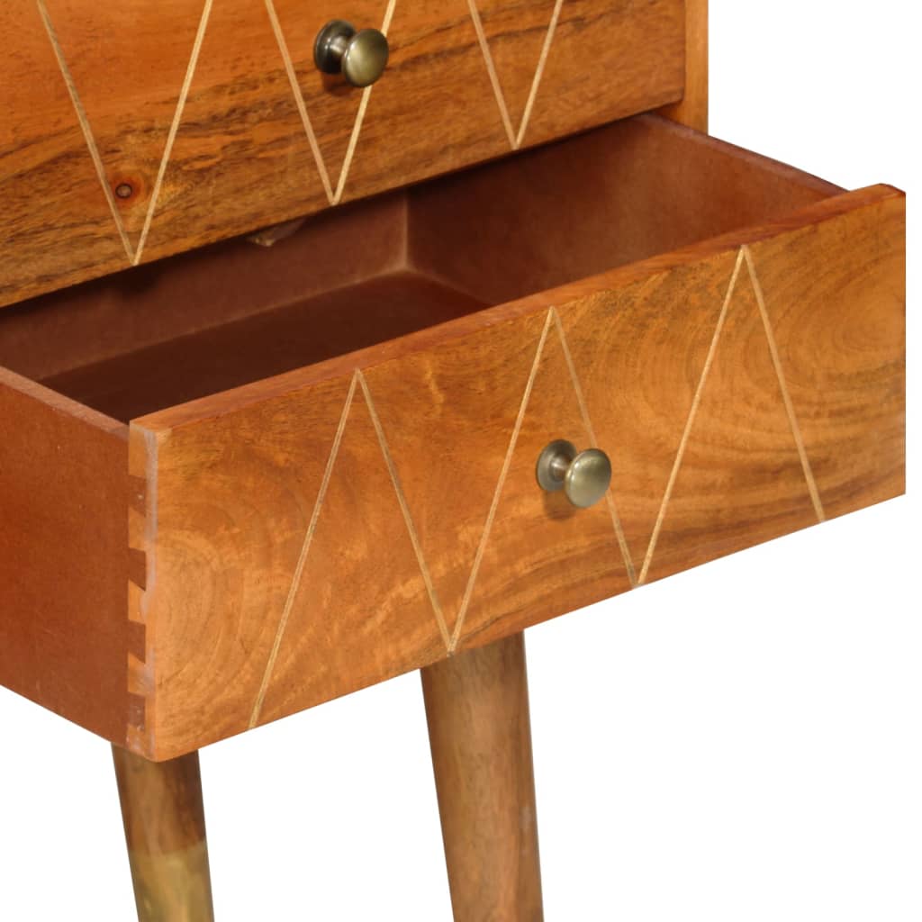 Buffet 85X40X70 Cm Bois De Manguier Solide