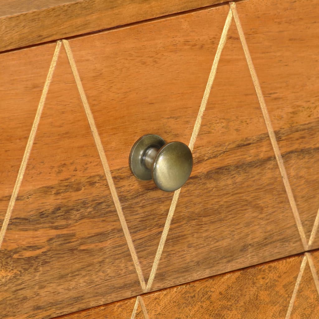 Buffet 85X40X70 Cm Bois De Manguier Solide